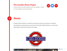Tablet Screenshot of camdenmusicproject.com